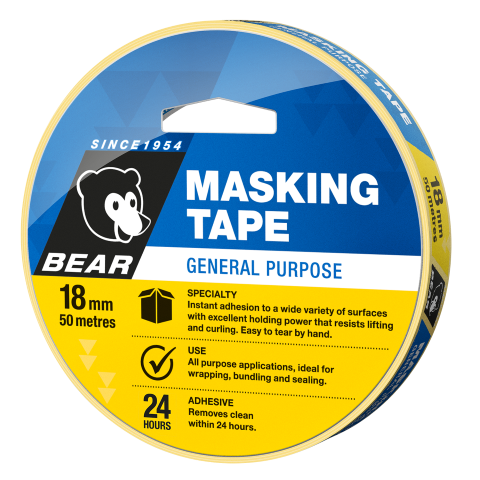 TAPE MASKING 18MM X 50M  